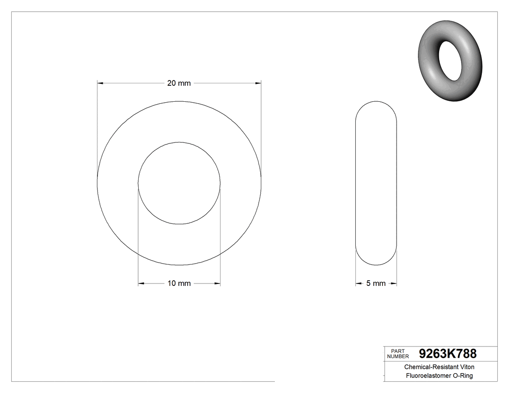 Technical drawing - 9263K788